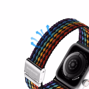 Rihm Dux Ducis Mixture II seeria Apple Watch 38/40/41mm tumedad triibud