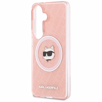 Karl Lagerfeld IML Repeated Choupette MagSafe Ümbris for Samsung Galaxy S26 Plus - roosa