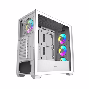 Darkflash DS900WS arvutikorpus (valge) + 4 ARGB ventilaatorit