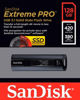 SanDisk Extreme Pro USB mälupulk 128 GB USB Type-A 3.2 Gen 1 (3.1 Gen 1) Must