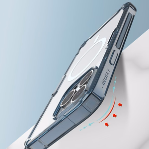 Nillkin Nature Pro Magnetic armored ümbris with MagSafe jaoks iPhone 15 Pro - valge