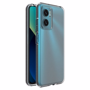 Spring Case гелевый TPU чехол с цветной рамкой для Xiaomi Redmi 10 чёрный