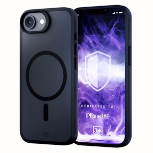 Чехол 3mk Smoke MagCase для Apple iPhone SE4/16E - матовый чёрный