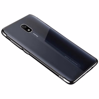 Selge värvi Case Gel TPU Electroplating raam Cover for Xiaomi Redmi 8A must