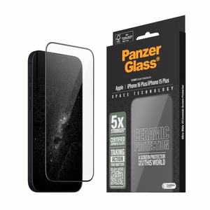 PanzerGlass Ceramic защитное стекло iPhone 16 Plus 6.7" Ultra-Wide Fit 2855
