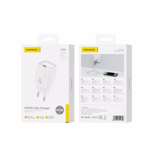 Laadija Foneng EU69 20W USB-C valge