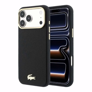 Case Lacoste PU Leather Champs Elysees Gold Logo MagSafe Apple iPhone 18 Pro Max