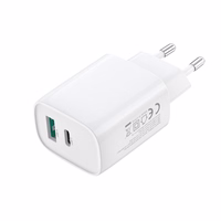 XO wall laadija CE30 PD 30W 1x USB-C 1x USB valge