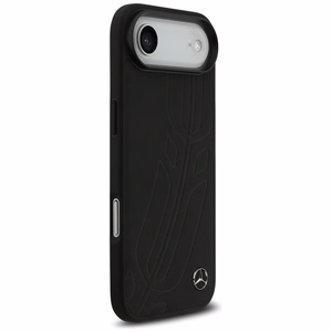 Mercedes Leather Large Laurel Leave MagSafe ümbris jaoks iPhone Air - must