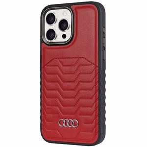 Audi чехол из синтетической кожи с MagSafe для iPhone 15 Pro Max - красный