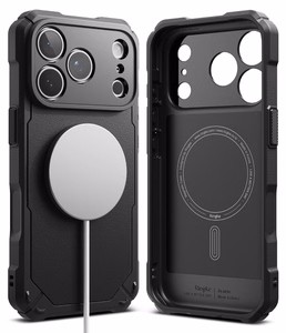 Ringke Rugged Gear Magnetic MagSafe ümbris iPhone 18 Pro / 17 Pro jaoks, must