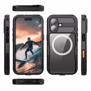 Crong Seal Cover IP68 veekindel ümbris seadmele iPhone 17, must