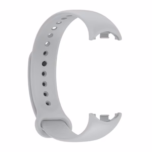 СИЛИКОНОВЫЙ РЕМЕШОК MI BAND 8/M8 (7). СЕРЫЙ