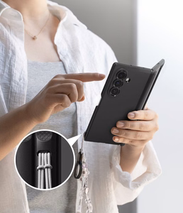 Ringke Onyx Flap MagSafe ümbris mudelile Samsung Galaxy Z Fold 8 Ultra – must