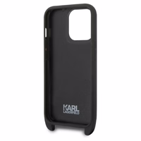 Karl Lagerfeld KLHCP14LSTMMK iPhone 14 Pro 6.1" hardcase must/must Monogram Plaque Logo Strap