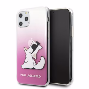 Karl Lagerfeld KLHCN65CFNRCPI iPhone 11 Pro Max kõva ümbris roosa Choupette Fun