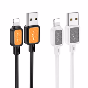 Kaabel USB A to Lightning Hoco 2,4A 1 m X108 valge