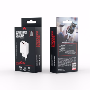 Maxlife MXTC-13-20AC PD QC laadija 1x USB-C 1x USB 20W valge