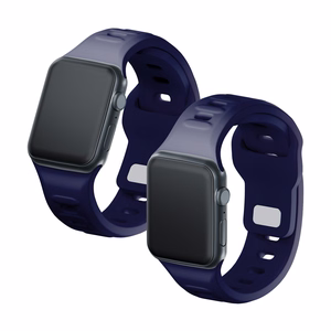 3mk silikoonrihm Apple Watchile, 42/44/45/46/49 mm, ookeanisinine, suur suurus