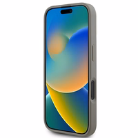 DKNY Checkered Pattern Magsafe iPhone 16 Ümbris - Beige