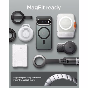 Spigen Ultra Hybrid Mag MagSafe ümbris Google Pixel 11 Prole – must ja hall