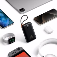 Powerbank Veger K2 (W2068) PD QC3.0 35W 20000 mAh with built-in Type C cables / Lightning must