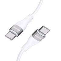Wozinsky WSTCC2 USB-C / USB-C PD 65W kaabel 2 m - valge