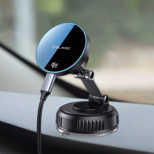 Blavec Car hoidja BHC-02 Qi2.2 25W vacum magnetic with induction laadija to windshield (BHC02-QI2PMWIB)must