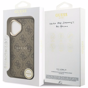 GUESS ümbris jaoks IPHONE 17 compatible with MagSafe GUHMP17SP4MSEGCW (PU 4G W/ Classic) brown