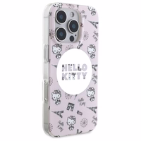 Hello Kitty IML All Over Paris Magsafe Ümbris jaoks iPhone 16 Pro Max - Roosa
