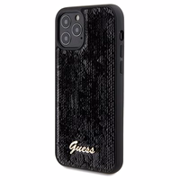 Guess Sequin Script Metal ümbris jaoks iPhone 12/12 Pro - must