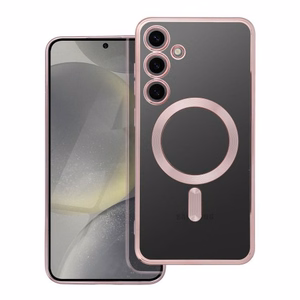 ELECTRO MAG COVER case compatible with MagSafe jaoks SAMSUNG S25 rose kuldne