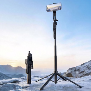 Selfipulk Orico SPN185 1/4 tolli statiiv telefoni kaamerale 360 kraadi pööramisega Bluetooth 5.2 - must