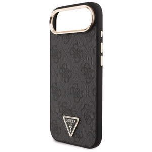 GUESS ümbris jaoks IPHONE 17 Air compatible with MagSafe GUHMP17MP4GTDGMK (4G PU W/ Triangle Logo) kuldne must