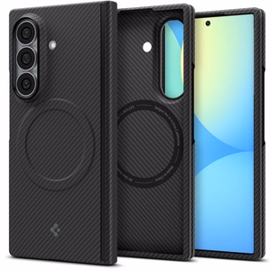 Spigen AirSkin Aramid MagFit MagSafe ümbris mudelile Samsung Galaxy Z Fold 8 Ultra – must