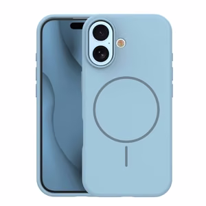 Silicone Thin Mag ümbris iPhone 17 6,3" helesinine
