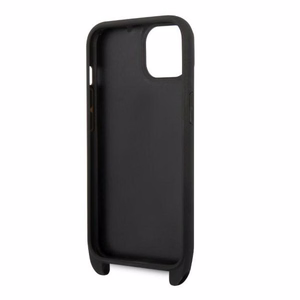 Karl Lagerfeld Monogram Plaque Logo Strap Ümbris jaoks iPhone 14 / 15 / 13 6.1" - must