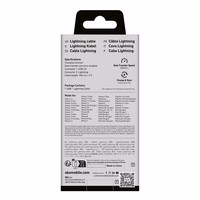 SBS TECABLEUSBIP589W USB-A - Lightning Kaabel - valge