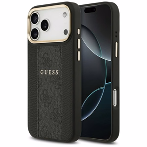GUESS ümbris jaoks IPHONE 17 Pro Max compatible with MagSafe GUHMP17XPG4SEMCK (PU W/ 4G Stripe) must