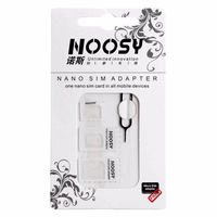 Noosa SIM kaart Adapter Komplekt + Key - valge