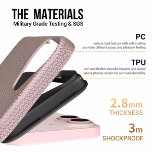 Perfectionists Triangle Mag Ümbris iPhone 16 roosa kuldne