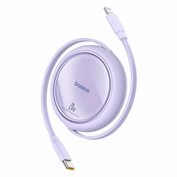 USB Kaabel Baseus Free2Pull USB-C to iP 20W 1m (purple)