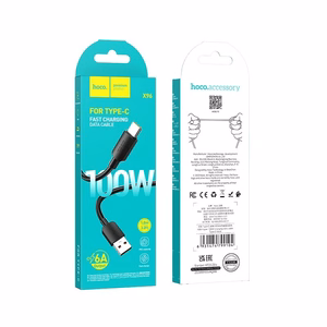 Kaabel USB A to USB C Hoco PD 6A 100W 1 m X96 must