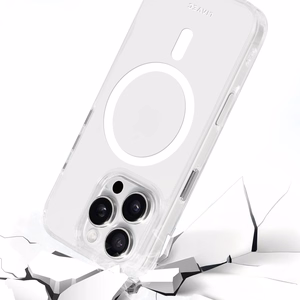 Liavec Glossy Magsafe Clear Ümbris do Iphone 16 Pro valge