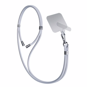 3mk EasyClip telefoni kaelapael, hall (hõbedased detailid)
