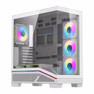 Arvutikorpus Darkflash K430 + ventilaatorid (valge)