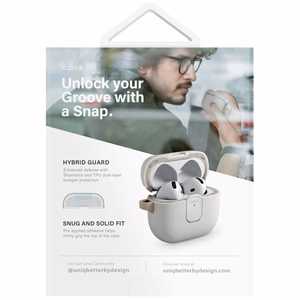 Uniq Clyde Lock Ümbris jaoks AirPods 4 - Oranž