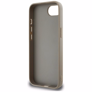 DKNY Repeat Texture Pattern with Tonal Stripe iPhone 16e Ümbris - Beige