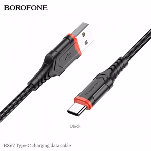 USB Cable Hoco "BX67" Black "Type-C" 100cm