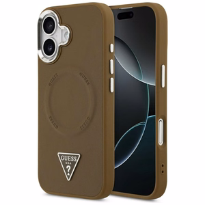 Guess Triangle Logo MagSafe ümbris jaoks iPhone 17 - brown